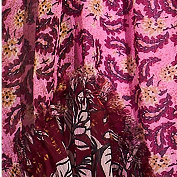 Free People Boho Burgundy Estelle Chiffon Maxi - Picture 9 of 13